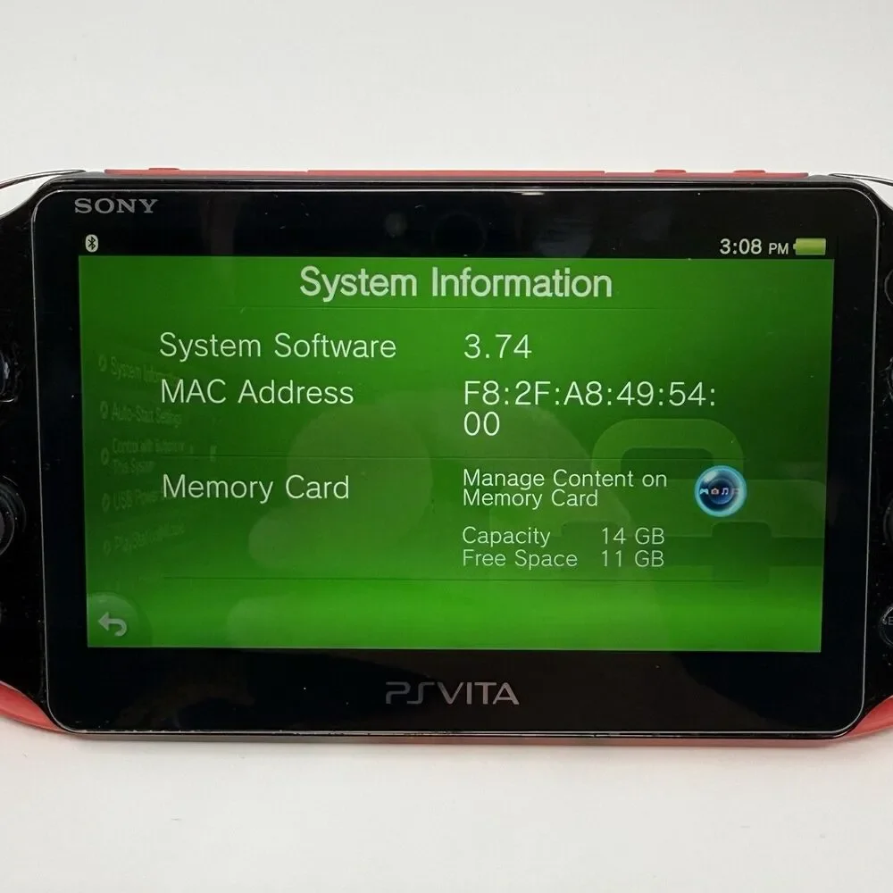 Sony PlayStation Vita PCH-2000 Pink Black Japan Import Case Game Tested
